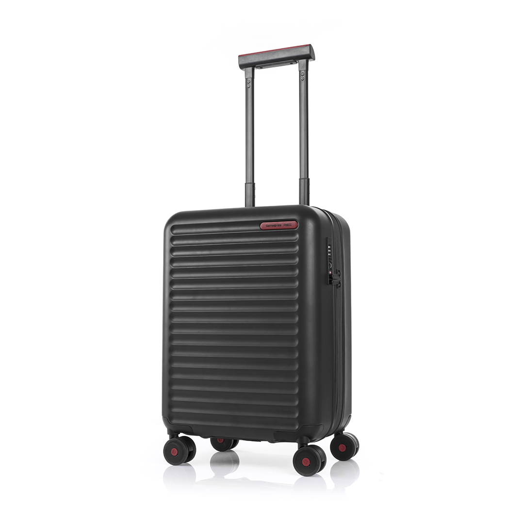 samsonite red carry on luggage