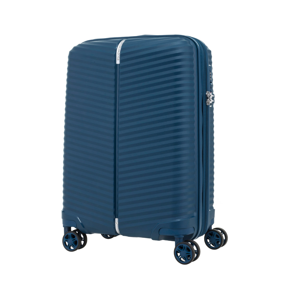 samsonite blue suitcase